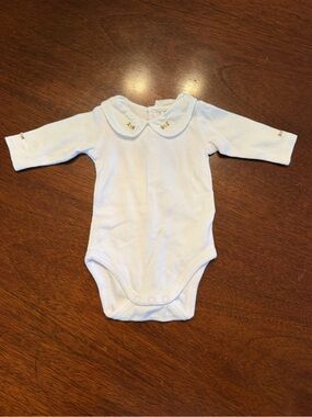 Classic White Peter Pan Collar Baby One-Piece